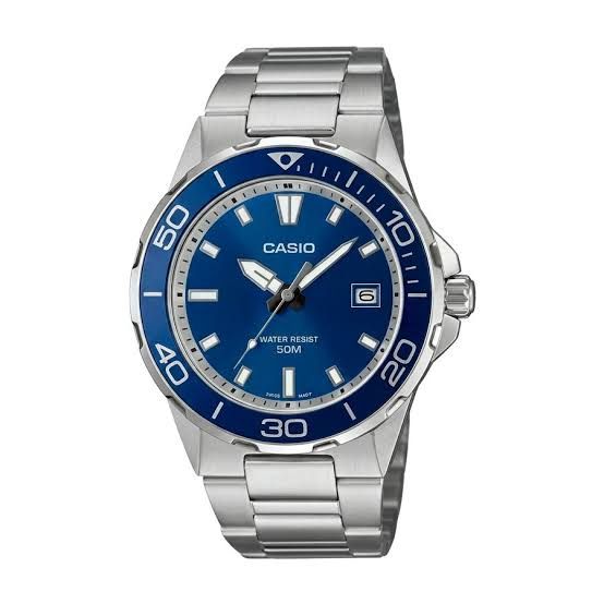 Casio Timeless MTD-145D-2A Men's Watch with Stainless Steel Strap