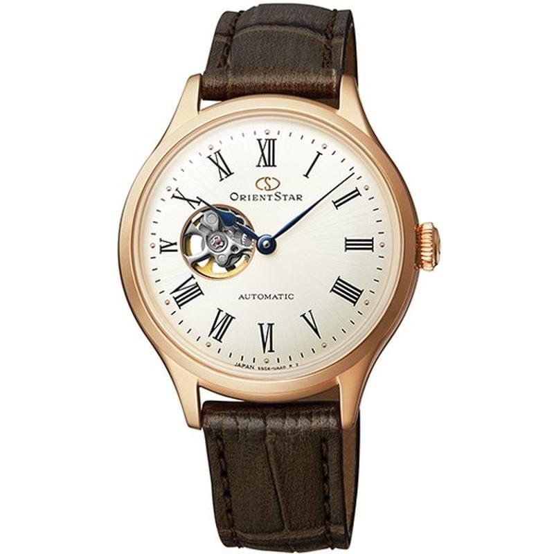 Orient Contemporary Open Star Heart Women's Automatic Watch RE-ND0003S 30.5mm 50m WR 40H Leather Strap Cal. 55C40