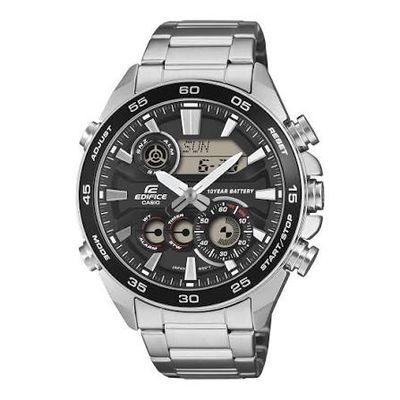 Casio Edifice ERA-130D-1A Men's Watch – Analog-Digital, Steel, and 10-Year Battery