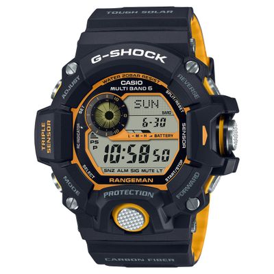 Casio G-Shock Rangeman GW-9400YJ-1JF JDM Men's Radio-Controlled Solar Watch, 53.5 mm, 200 m Water Resistance, Shock-Resistant, Altimeter, Barometer, Compass (JDM—Japanese Domestic Market) carbon fiber band Casio G-Shock Rangeman GW-9400YJ-1JF JDM Men's Radio-Controlled Solar Watch, 53.5 mm, 200 m Water Resistance, Shock-Resistant, Altimeter, Barometer, Compass (JDM—Japanese Domestic Market) carbon fiber band