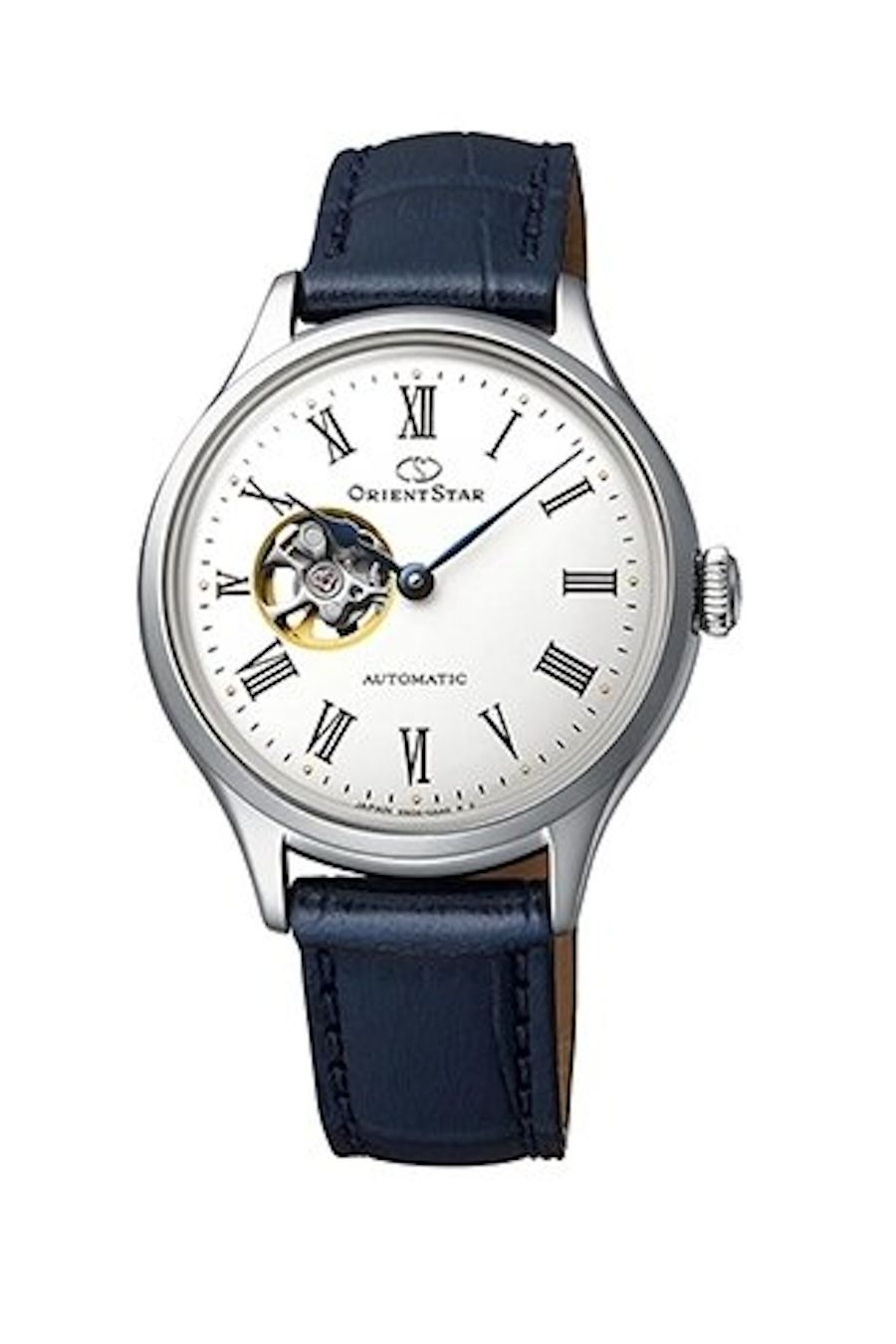 Orient Star Semi-Skeleton Women's Automatic Watch RE-ND0005S 30.5MM 50M WR Cal. 55C40 40 h leather strap