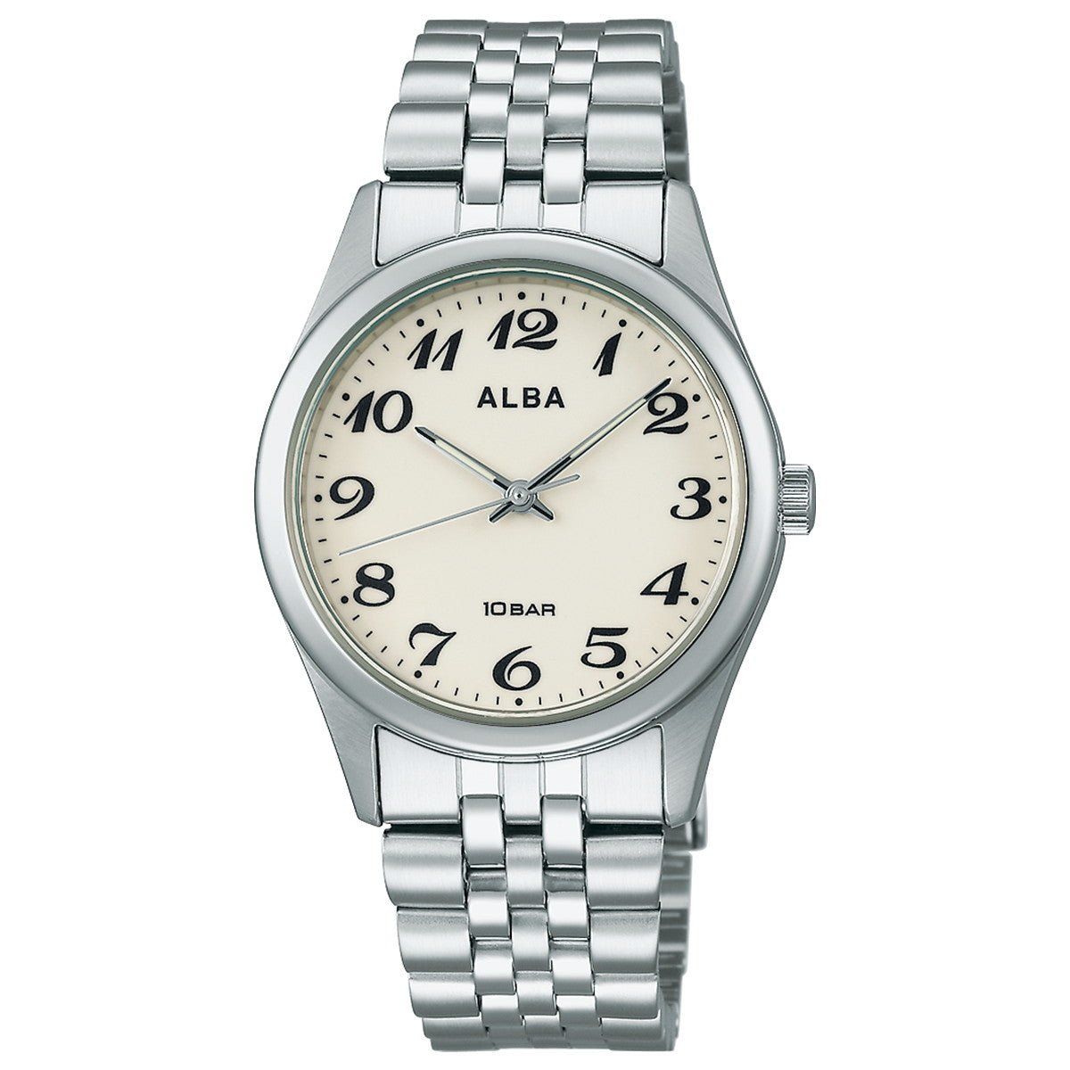 Alba Unisex Quartz Watch (by Seiko) AEFK425 JDM 40.8 x 33.6 mm 100M WR Steel Strap JDM (Japanese Domestic Market)