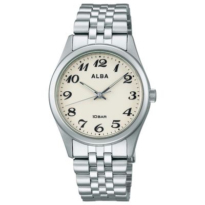 Alba Unisex Quartz Watch (by Seiko) AEFK425 JDM 40.8 x 33.6 mm 100M WR Steel Strap JDM (Japanese Domestic Market)