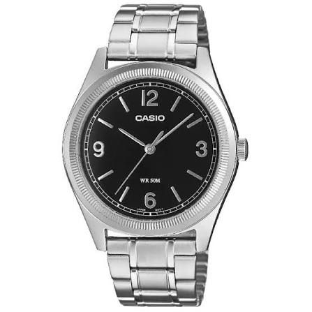 Casio Men's Watch MTP-B210D-1AV, stainless steel strap, black dial