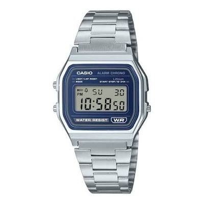 Casio A158WEA-2 blue Digital Watch for Kids, Women, and Men – Alarm &amp; LED Light
