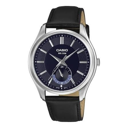 Casio MTP-B315L-2A Watch – Men's Analog Quartz Watch with Leather Strap
