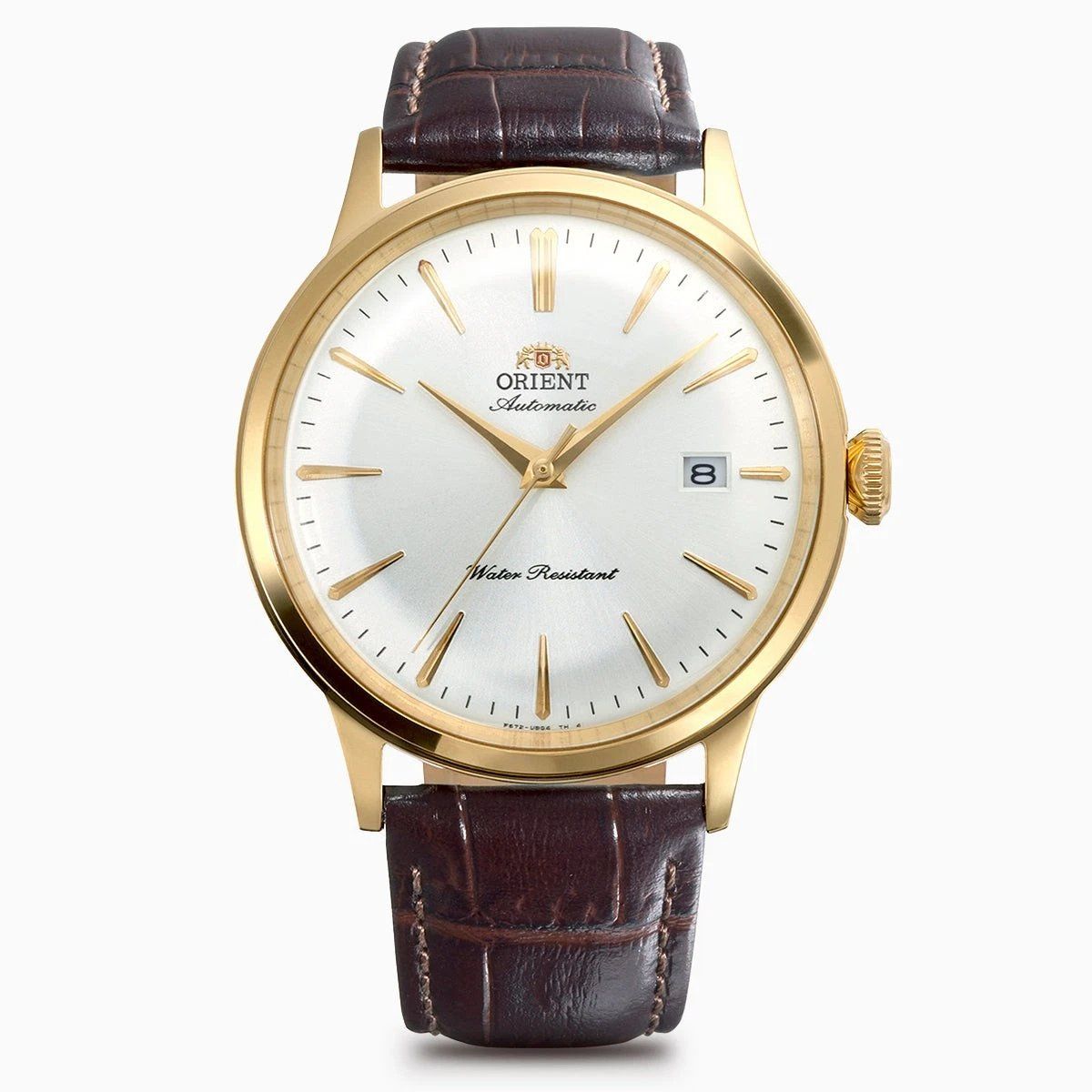 Orient Bambino RN-AC0028S JDM Men's Automatic Watch, 40.5 mm, Leather Strap, Caliber F6724 JDM (Japanese domestic market)