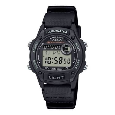 Casio Men's W-220H-1A Digital Sports Watch, Black Resin, 100M