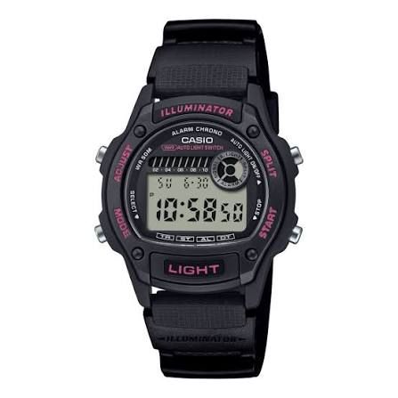 Casio Men's W-220H-1A2 Digital Sports Watch, Black Resin, 100M