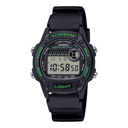 Casio Men's W-220H-1A3 Digital Sports Watch, Black Resin, 100M