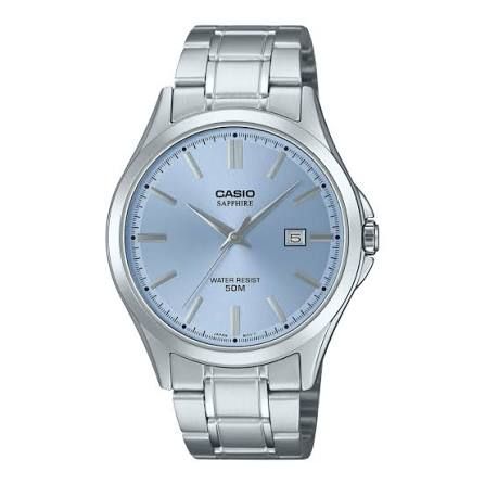Casio Men's Watch MTS-115D-2A2 Sapphire Crystal Steel Strap