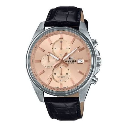 Casio Edifice Men's Watch EFV-610EL-5A Chronograph Brown Leather Strap