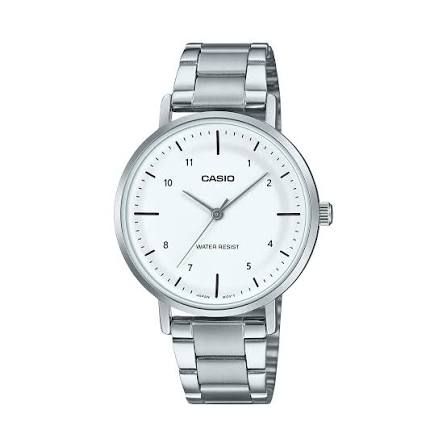 Casio Women's Analog Watch LTP-VT03D-7B, Silver-Tone Steel Strap