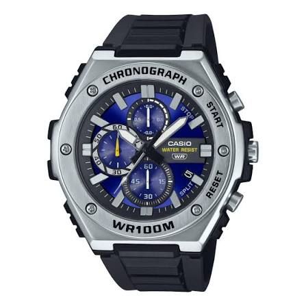 Casio Men's MWA-300H-2A Analog Sports Watch – Metal Bezel, Black Resin Strap, 100M Water Resistance