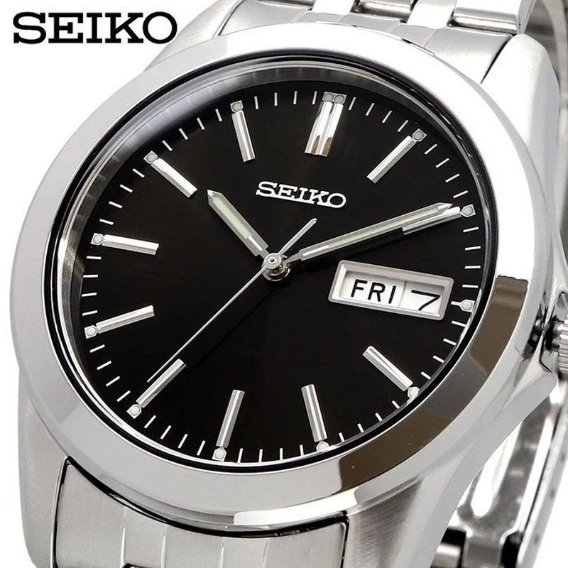 Seiko Selection SCXC013 JDM 37.9mm Men's Quartz Watch - Black Dial and Stainless Steel Bracelet (7N43) JDM (Japanese Domestic Market)