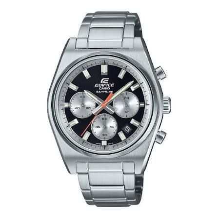 Casio Edifice EFB-730D-1A men's chronograph watch, 40 mm, 100 m WR, sapphire crystal, steel strap