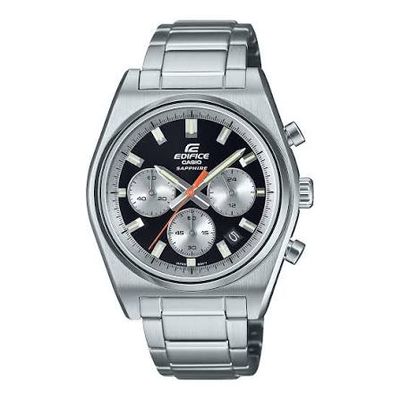 Casio Edifice EFB-730D-1A men's chronograph watch, 40 mm, 100 m WR, sapphire crystal, steel strap