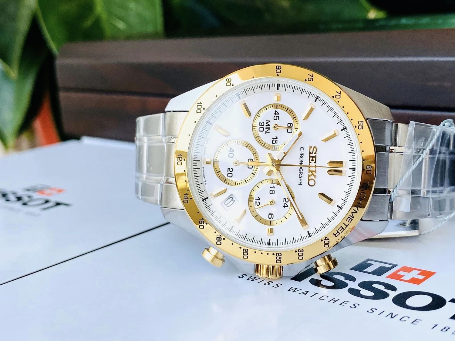Seiko Spirit SBTR024 JDM Men's Quartz Chronograph Watch, 39.8mm, 100m Water Resistant, Steel Strap, JDM (Japanese Domestic Market)