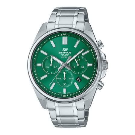 Casio Edifice Men's Watch EFV-650D-3A Chronograph, Silver Steel Bracelet  100M