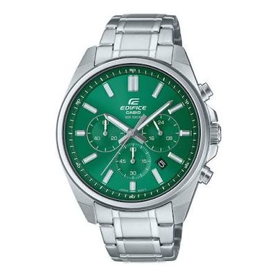 Casio Edifice Men's Watch EFV-650D-3A Chronograph, Silver Steel Bracelet  100M