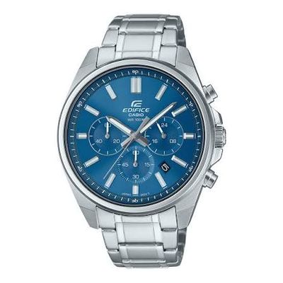 Casio Edifice Men's Watch EFV-650D-2A Chronograph, Silver Steel Bracelet  100M