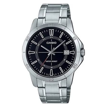 Reloj Casio de cuarzo analógico MTP-V004D-1C correa de acero inoxidable