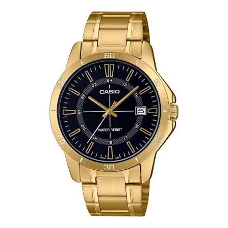 Casio MTP-V004G-1C analog quartz watch with stainless steel strap