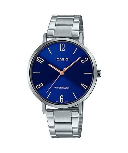 Casio Women's Analog Watch LTP-VT01D-2B2 with Steel Strap