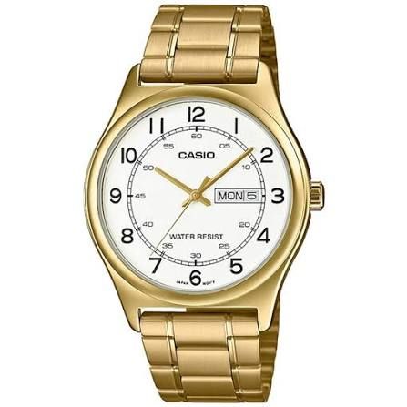 Casio Classic Golden MTP-V006G-7B unisex men’s watch 45.1 × 38 × 9.4 mm steel strap
