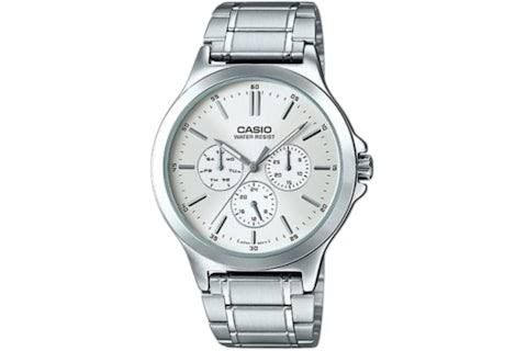 Casio Men's Multifunction Watch MTP-V300D-7A – Steel Case and Strap