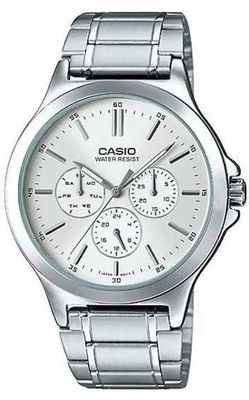 Casio Men's Multifunction Watch MTP-V300D-7A – Steel Case and Strap