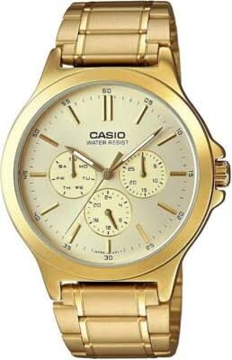 Casio Men's Multifunction Watch MTP-V300G-9A – Steel Case and Strap