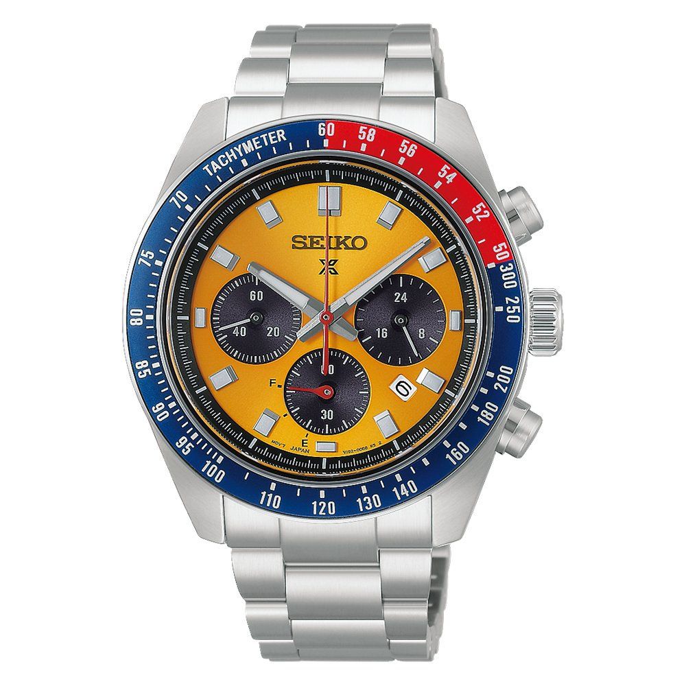 Seiko Prospex SpeedTimer “Pogue” HBJ004P Men's Solar Chronograph Watch, 41.4 mm, 100 m water resistance, sapphire crystal, stainless steel band