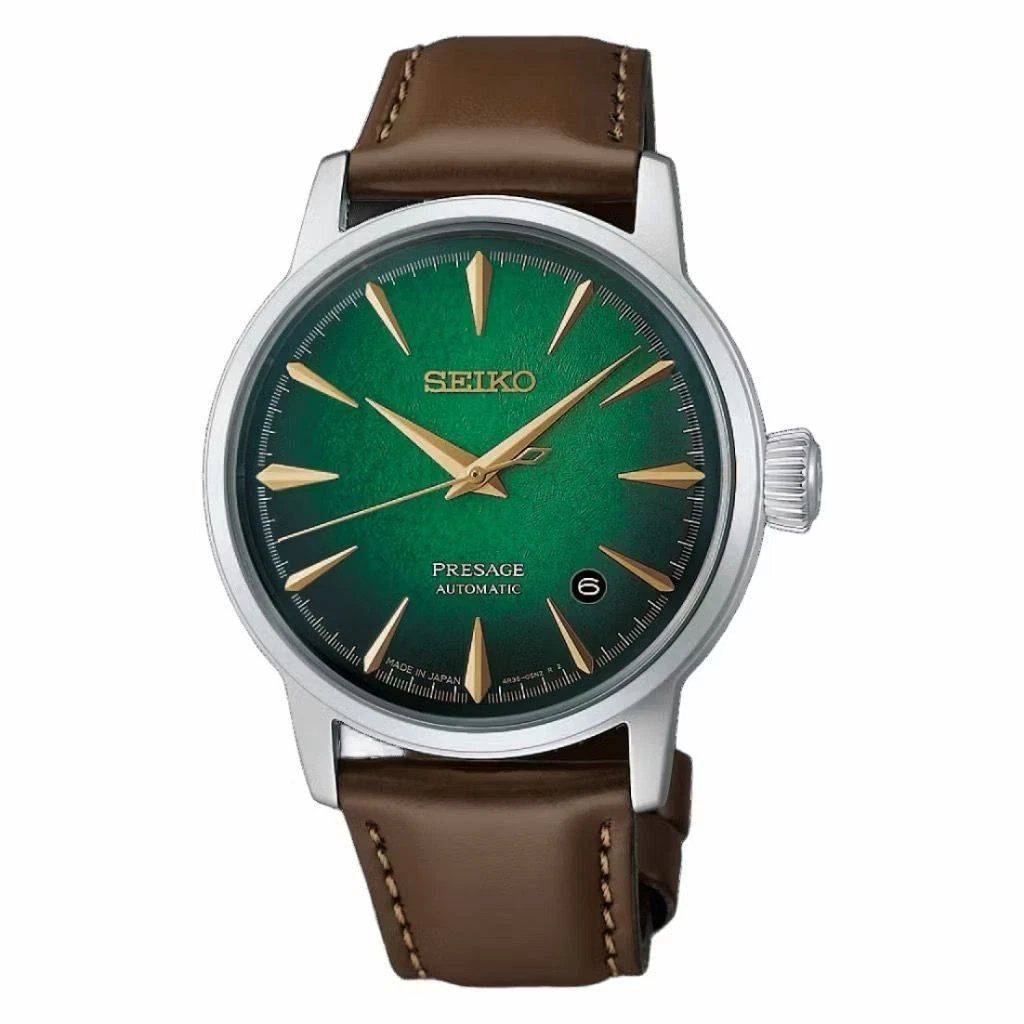 Seiko Presage Komorebi (Sunlight Through the Leaves) Men's Automatic Watch 木漏れ日 HCB002J 38.5mm JDM Made in Japan JDM Leather Strap (Japanese Domestic Market)