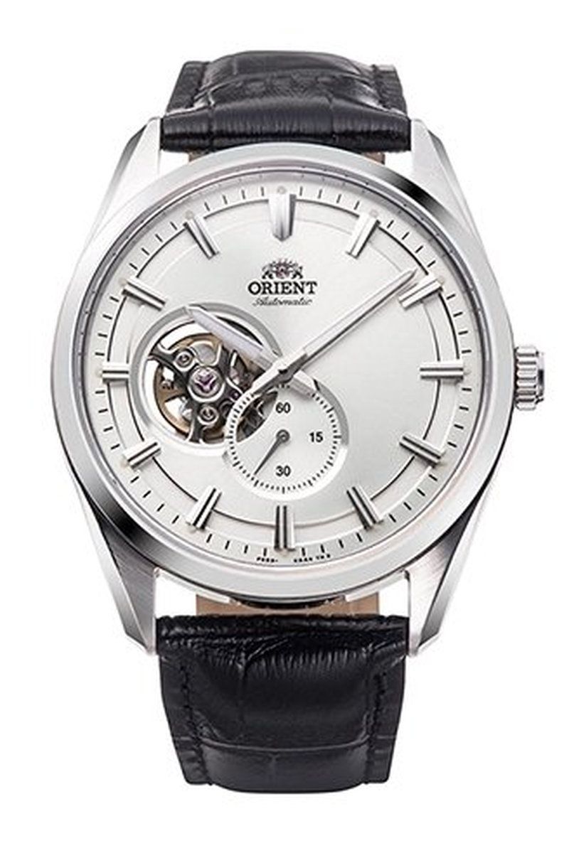 Orient Stretto Semi Skeleton Men's Automatic Watch RA-AR0004S, 40.8 mm, Sapphire Crystal, Leather Strap, 50 m Water Resistance, Cal. F6S22