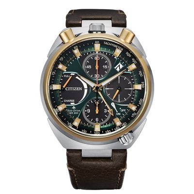 Citizen Promaster Land Tsuno Bullhead Chrono AV0104-06W Limited Edition 50th Anniversary solar-powered chronograph watch with sapphire crystal, 200m water resistance, leather strap, Eco-Drive movement (powered by solar energy or light), Cal. E210, Citizen Promaster Land Tsuno Bullhead Chrono AV0104-06W Limited Edition 50th Anniversary solar-powered chronograph watch with sapphire crystal, 200m water resistance, leather strap, Eco-Drive movement (powered by solar energy or light), Cal. E210,