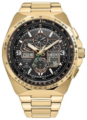 Citizen Promaster Sky Eco-Drive 50th Anniversary Limited Edition SKYHAWK JY8144-50E Solar-Powered Radio-Controlled Chronograph Watch, 45.7 mm, Sapphire Crystal, 200 m Water Resistance, Eco-Drive Movement (powered by solar energy or light) Citizen Promaster Sky Eco-Drive 50th Anniversary Limited Edition SKYHAWK JY8144-50E Solar-Powered Radio-Controlled Chronograph Watch, 45.7 mm, Sapphire Crystal, 200 m Water Resistance, Eco-Drive Movement (powered by solar energy or light)
