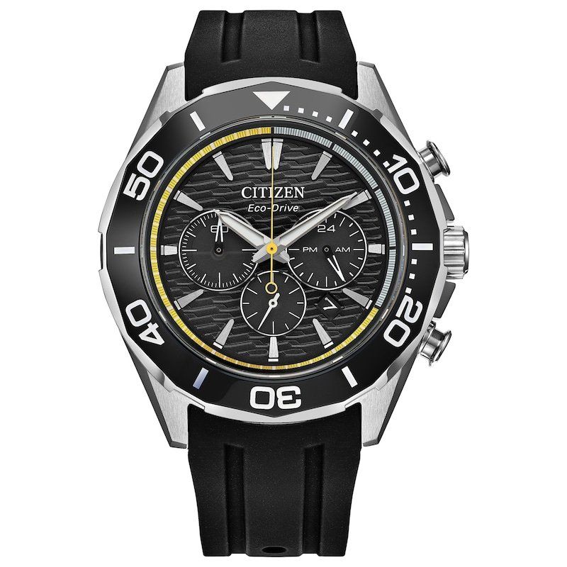 Citizen Endeavor CA4730-08E Men's Solar Watch, 43 mm, 100 m water resistance, sapphire crystal, silicone strap, Cal. B620 Eco-Drive movement (powered by solar energy or light)