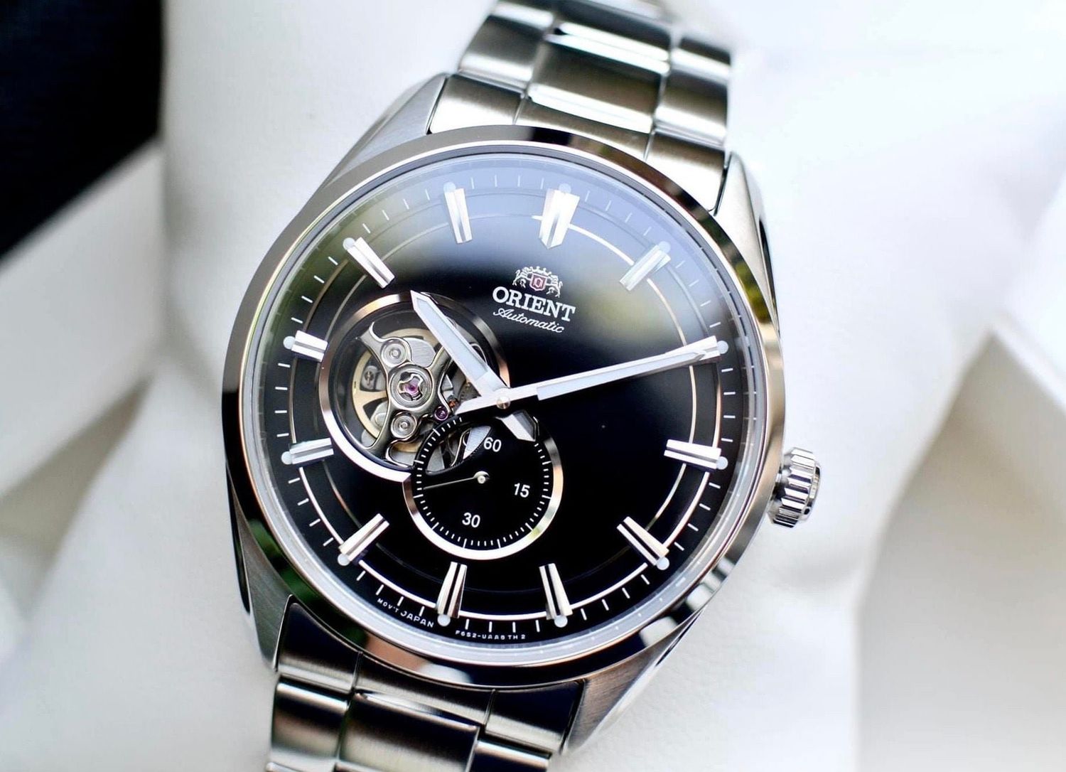 Orient Stretto Men's Automatic Watch RA-AR0002B, 40.8 mm, Sapphire Crystal, 50 m Water Resistance, Stainless Steel Strap, Cal. F6S22