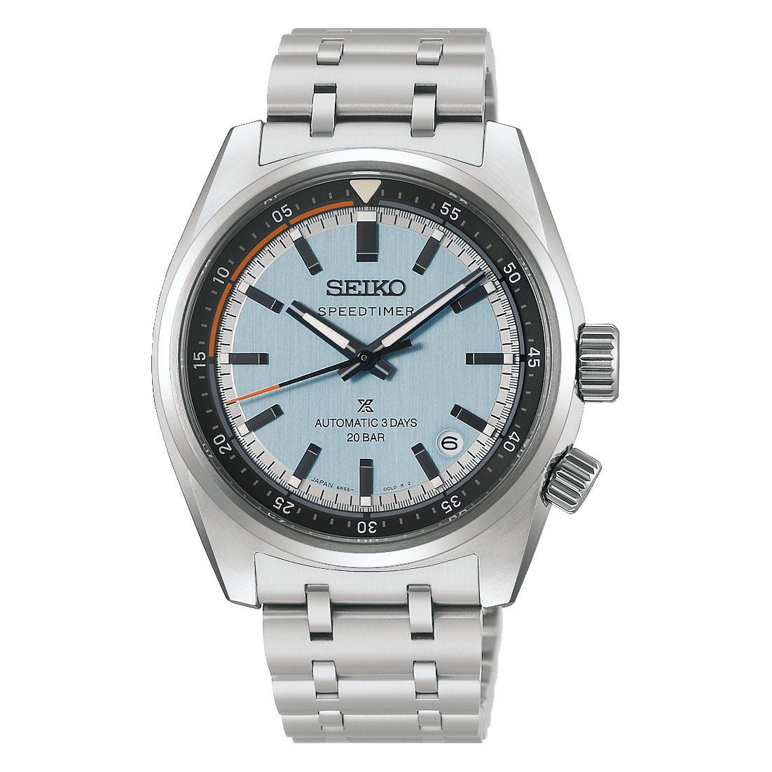 Seiko Prospex Speedtimer  Ice Blue Sky  HBC003J JDM Men's Automatic Chronograph Watch, 39.5 mm, 200 m water resistance, sapphire crystal, 72-hour power reserve, steel band, Made in Japan, JDM (Japanese domestic market)