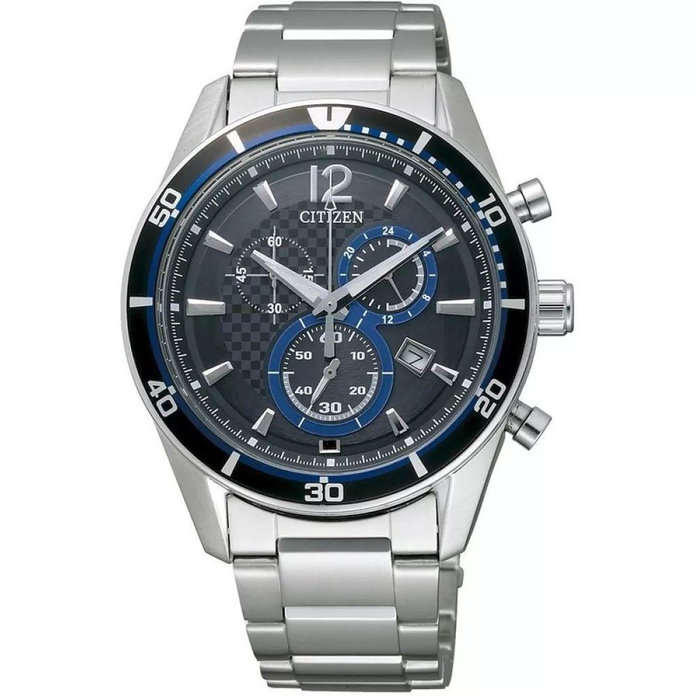Citizen Alterna VO10-6741F Men's Chronograph Watch, 39.8 mm, JDM, 100 m water-resistant, steel band, Cal. H500, JDM (Japanese domestic market), Eco-Drive movement (powered by solar energy or light)