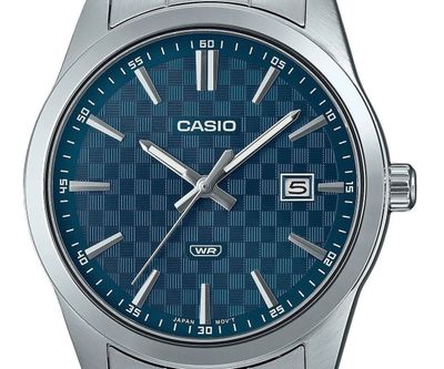 Casio Classic MTP-VD03D-2A2 Men's Classic Quartz Watch, 41mm, 50m Water Resistance, Steel Strap
