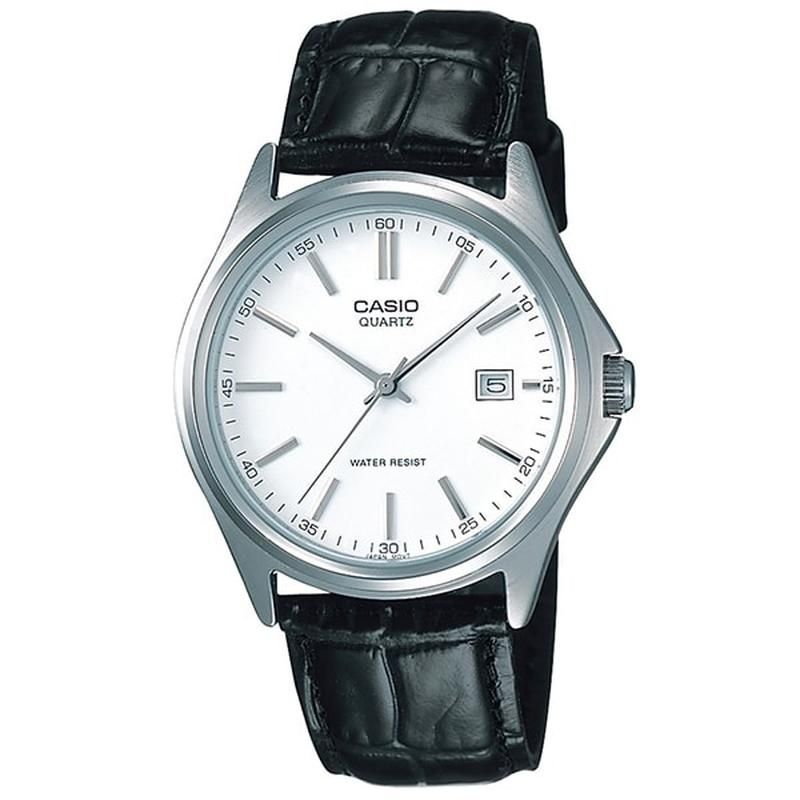 Casio MTP-1183E-7A Classic Men's Quartz Watch, 38.5 mm, 30 m, Leather Strap
