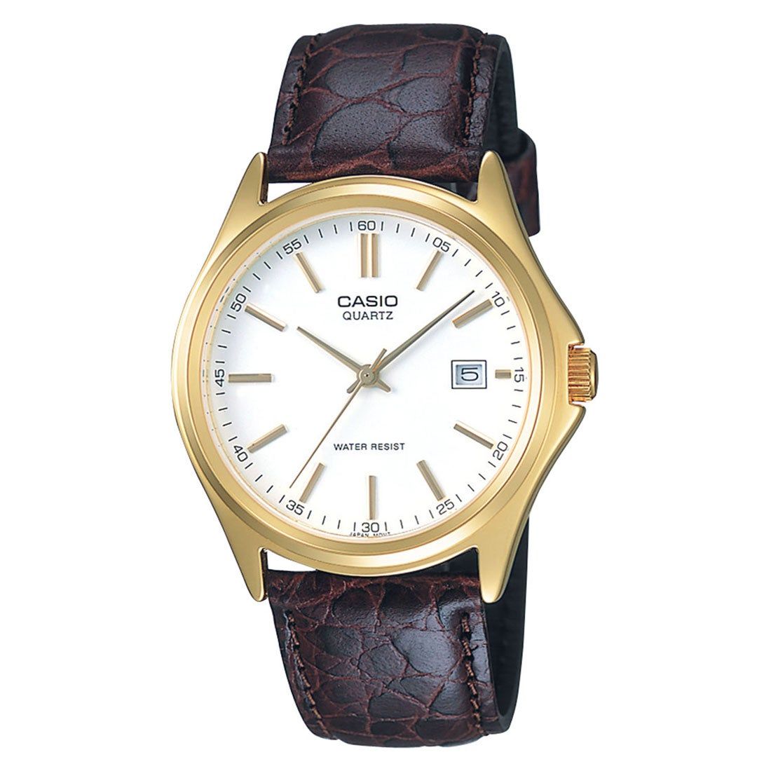 Casio MTP-1183Q-7A Classic Men's Quartz Watch, 38.5 mm, 30 m, Leather Strap