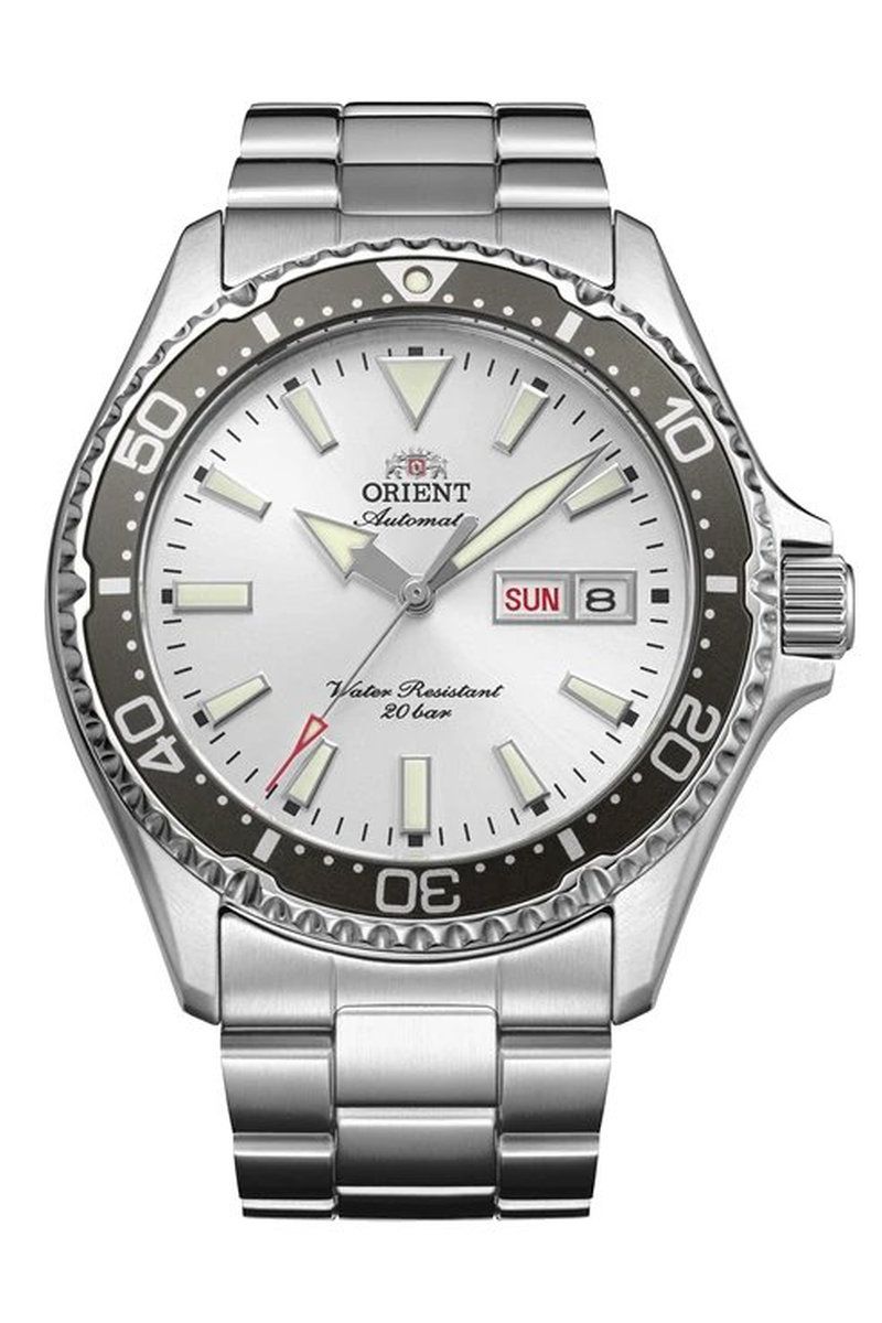 Orient Kamasu “Ginrin” Men's Automatic Diving Watch RA-AA0825S 41.8 mm, 200 m Water Resistance, Sapphire Crystal, Stainless Steel Strap
