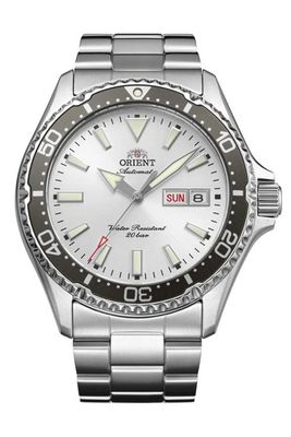 Orient Kamasu “Ginrin” Men's Automatic Diving Watch RA-AA0825S 41.8 mm, 200 m Water Resistance, Sapphire Crystal, Stainless Steel Strap