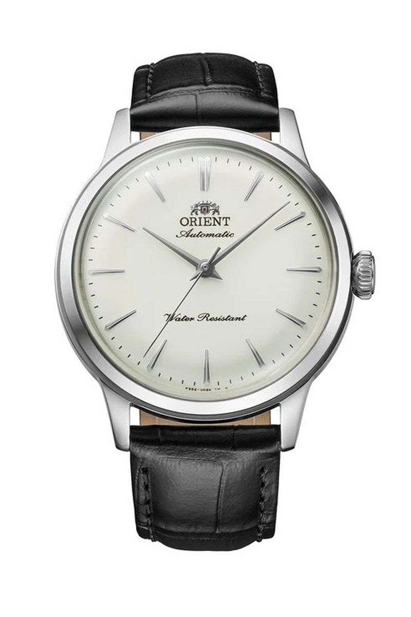 Orient Bambino 36 “Nigori” (濁り (unfiltered sake)) Unisex Automatic Watch. RA-BB0103S, 36.4 mm, leather strap, Cal. F6524