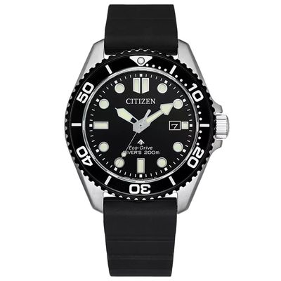 Citizen Promaster Marine Men's Diving Solar Watch BN0266-07E 40.6mm 200m WR sapphire crystal silicone strap Eco-Drive movement (powered by solar energy or light)