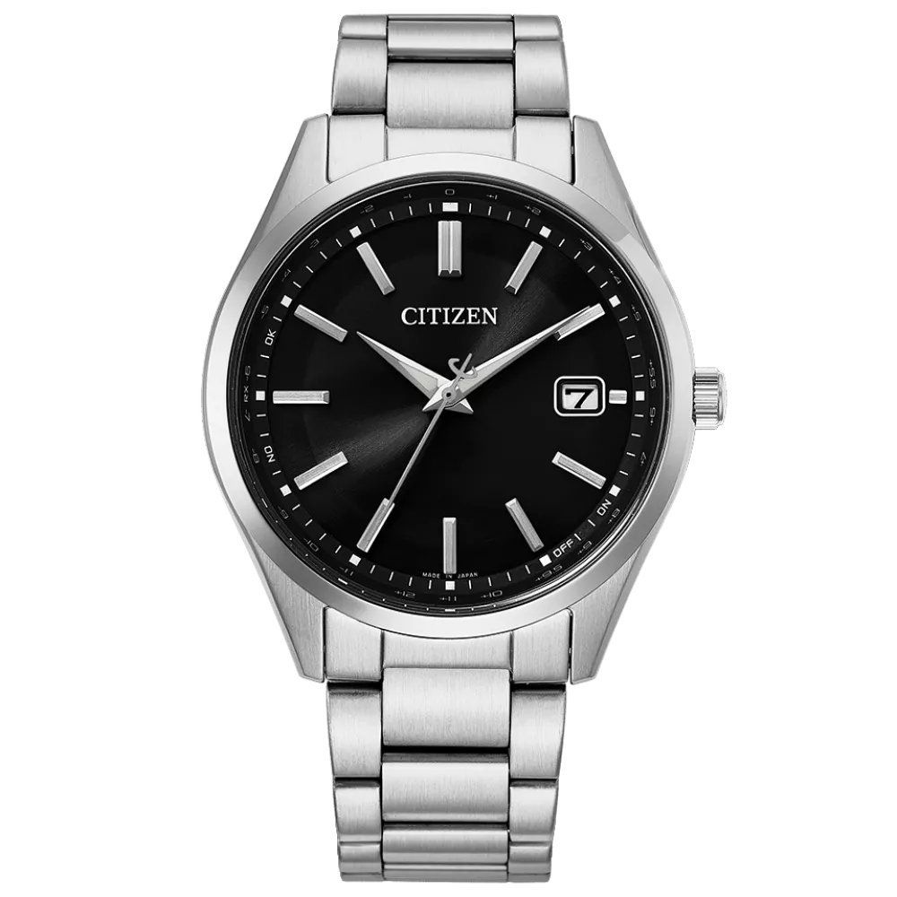 Citizen CB0300-53E  Men's Solar-Powered Radio-Controlled Watch, 40mm, JDM, Japan Made Sapphire Crystal, Stainless Steel Band, 50m Water Resistance, JDM (Japanese Domestic Market)
