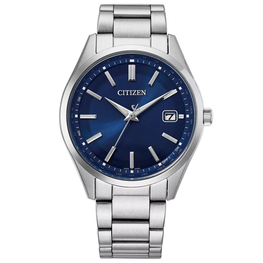 Citizen CB0300-53L  Men's Solar-Powered Radio-Controlled Watch, 40mm, JDM, Japan Made Sapphire Crystal, Stainless Steel Band, 50m Water Resistance, JDM (Japanese Domestic Market)
